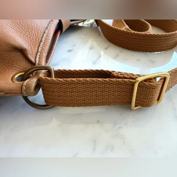 HERMÈS VTG ‘87 Fjord Rodeo Berline shoulder bag, Gold/gold, circleQ,GUC - Picture 8 of 16